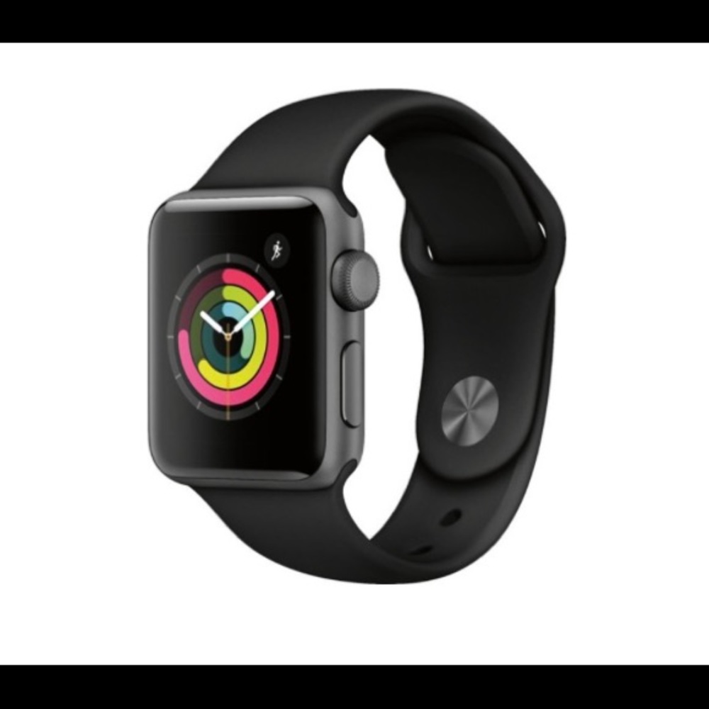 Apple Watch Series 3 38 mm Gray Case Black NIB